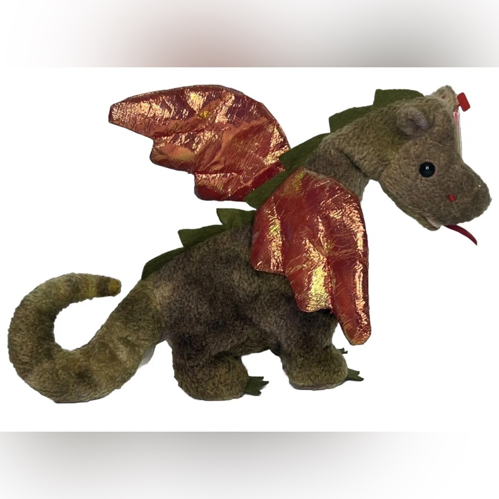 TY Beanie Babies Scorch the Dragon Plush Toy Tush Tag